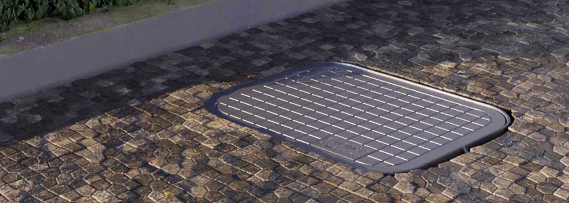 Tampa em Alum&iacute;nio Fundido T33 Simples